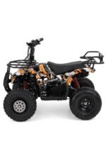 Kids ATV Quad Bike 4-Wheel Rugged Off-Road Ride-On - Orange and Black - Image 2