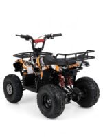 Kids ATV Quad Bike 4-Wheel Rugged Off-Road Ride-On - Orange and Black - Image 3