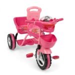 Kids Tricycle with Push Handle KB-042 - Pink Space Astronaut