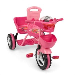 Kids Tricycle with Push Handle KB-042 - Pink Space Astronaut