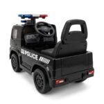 Kids Police Truck Ride-On 3316 Mercedes Actros Style - Black - Image 3