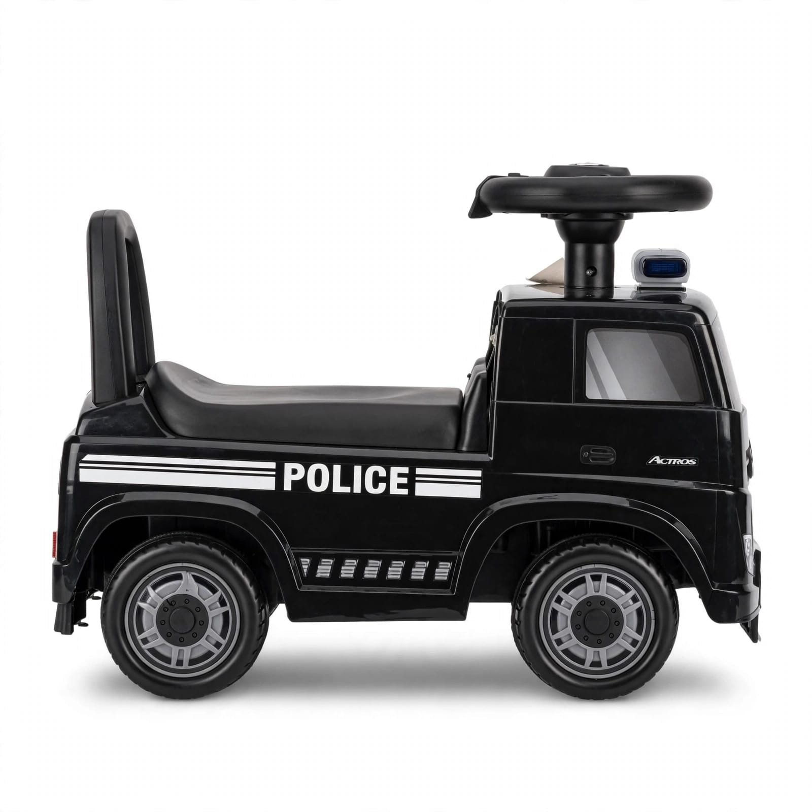 Kids Police Truck Ride-On - Black - image 2