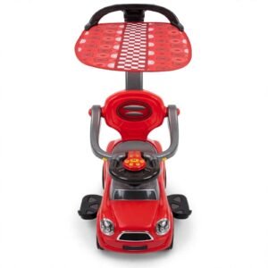 Kids Push Car with Canopy 129 Chicago Quick Coupe - Red