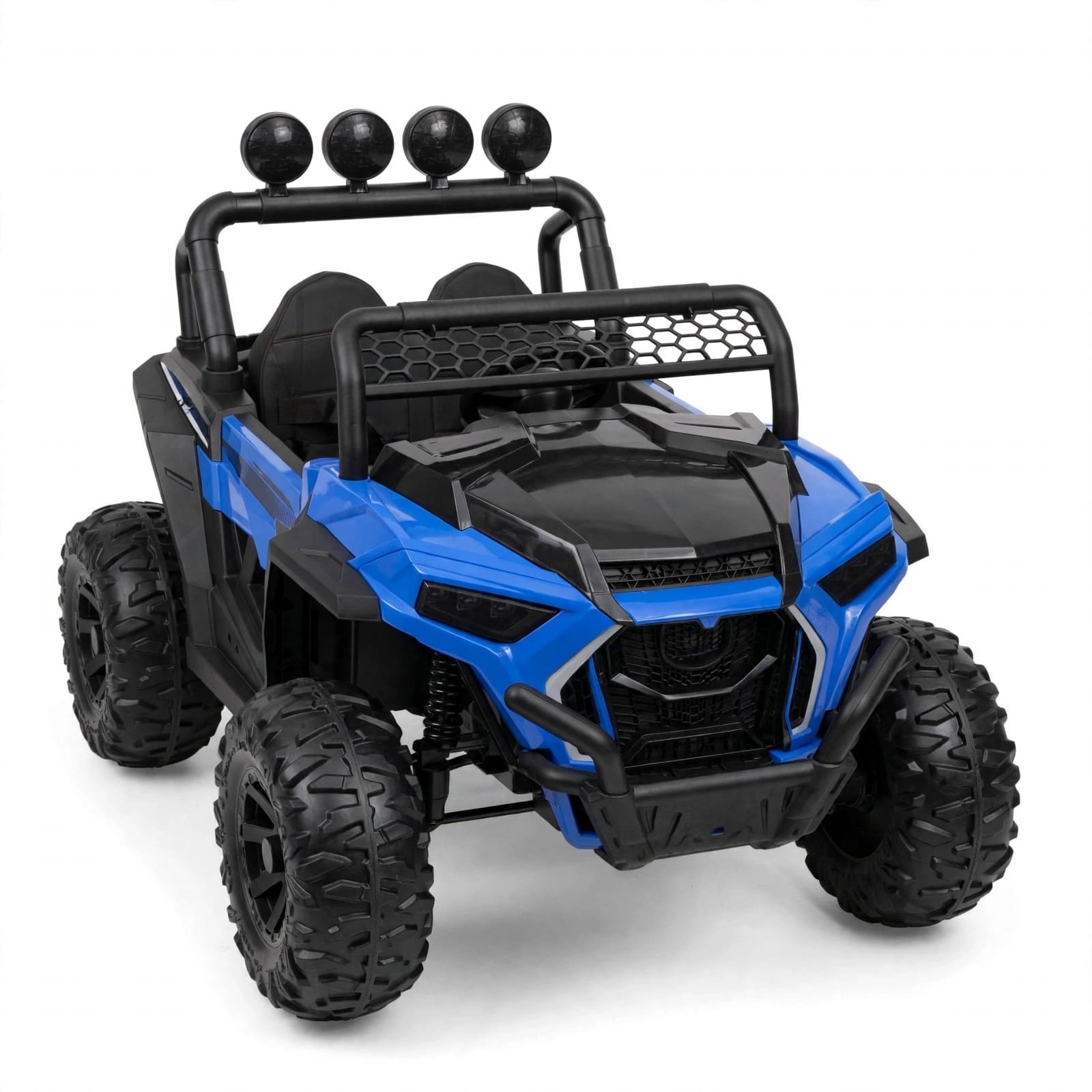 Kids Electric UTV Buggy - Blue and Black - image 1