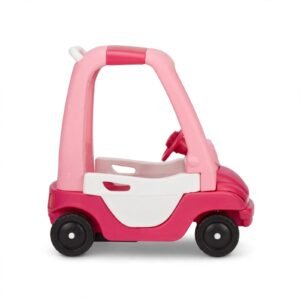 Kids Princess Push Car LB-786 Coupe with Handle - Pink Heart Design