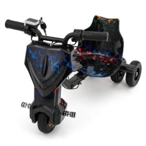 Kids Electric Drift Trike Drifter 602/603 - Black and Blue Lightning