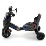 Kids Electric Drift Trike Drifter 602/603 - Black and Blue Lightning - Image 2
