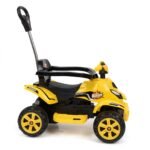 Kids ATV Pedal Car ZN991 Spider Sport with Push Handle - Yellow and Black - Image 3
