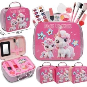 Makeup Set B600-3 - Unicorn Pink Magic Box Small Makeup Case