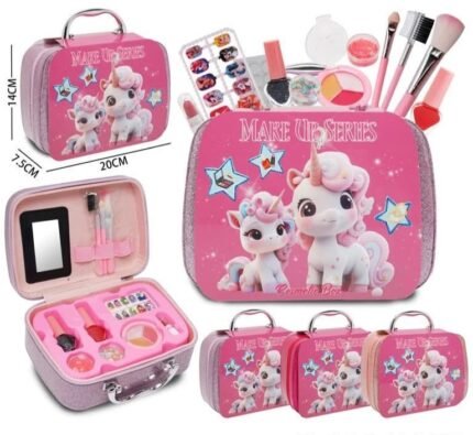 Makeup Set B600-3 - Unicorn Pink Magic Box Small Makeup Case