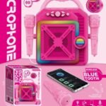 Wireless Microphone 5068A - Pink Kids Karaoke Microphone X Speaker - Image 2