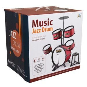 Jazz Drum Set 6626A-2-HZ4 - Professional Kids Jazz Drum Bass Pedal Cymbal