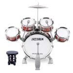 Jazz Drum Set 586-360 - Wooden Finish Premium Jazz Drum Kit Professional